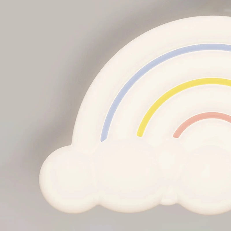 plafonnier nuage arc-en-ciel pour chambre d'enfant décor moderne