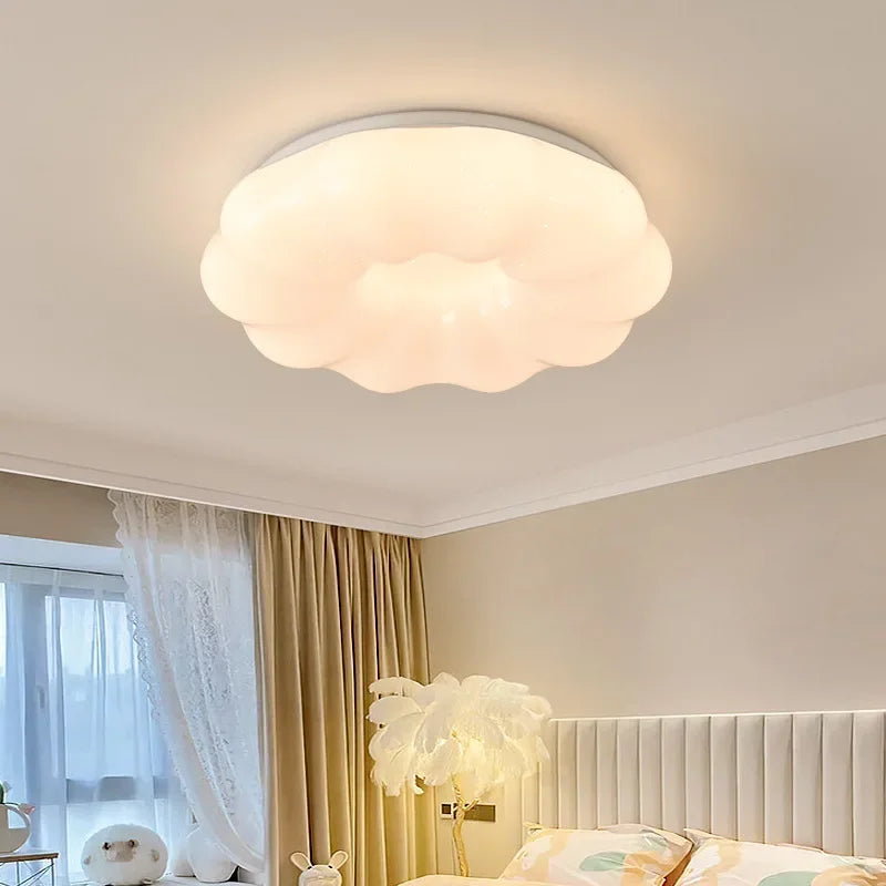 plafonnier led moderne en forme de nuage pour décoration intérieure