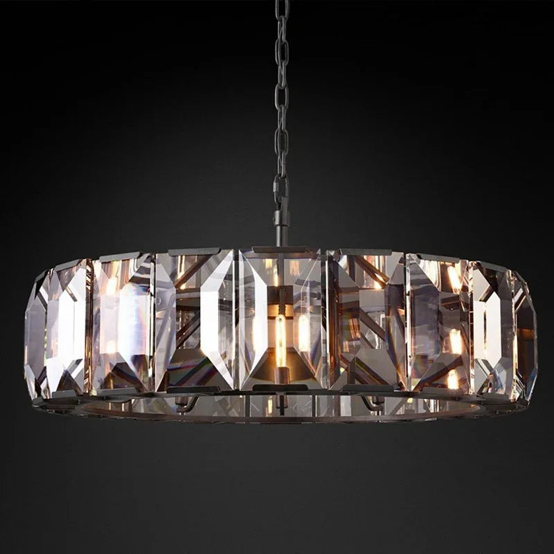 lustre en cristal de luxe moderne design éclairage suspendu