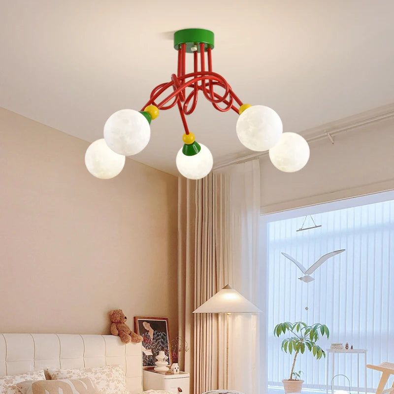 plafonnier 3d lune bulle pour chambre enfant décoration magique