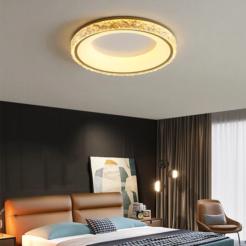 lustre led moderne avec télécommande pour intérieur élégant