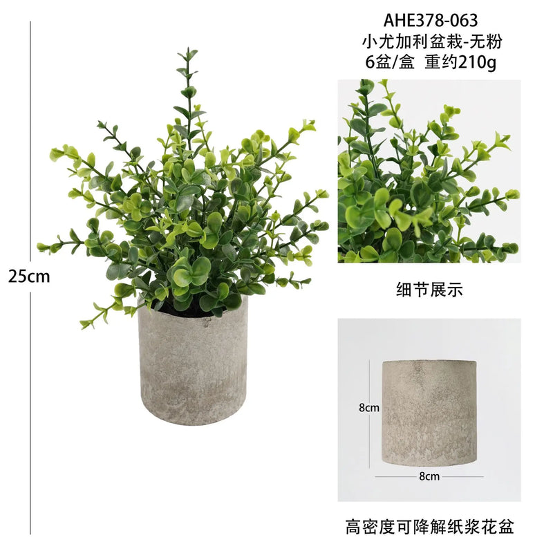 plantes artificielles pour décoration de bureau et table