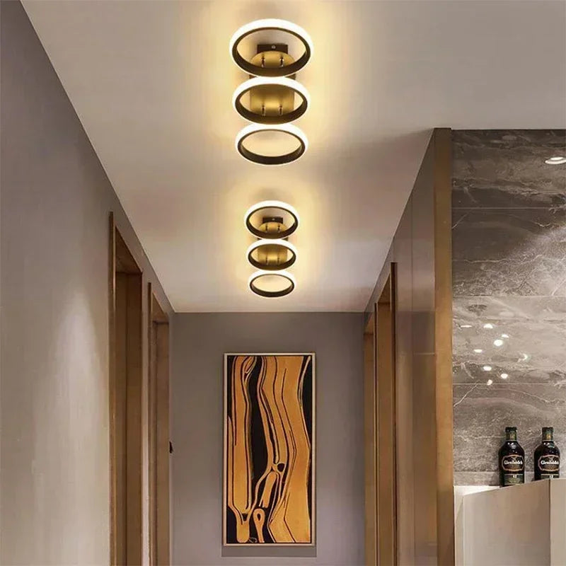 lustre moderne à leds pour décoration intérieure plafonniers