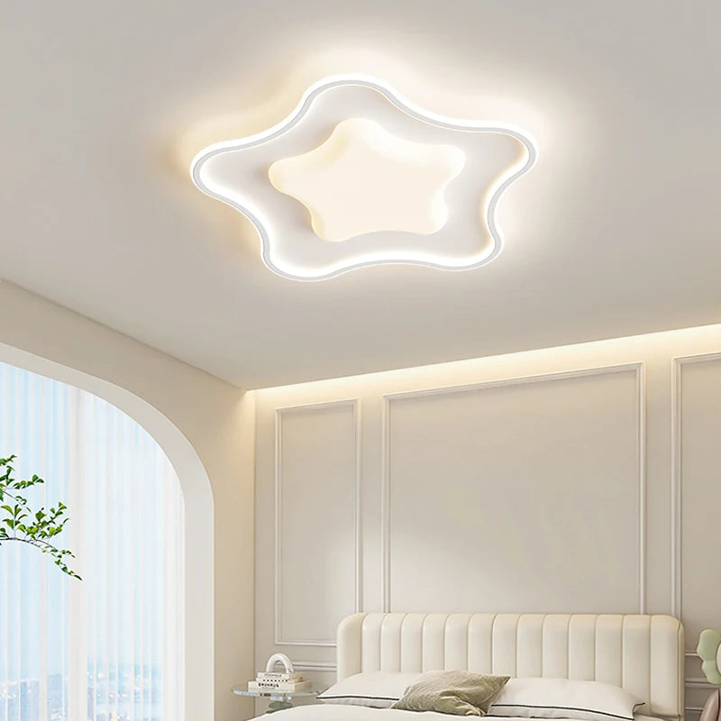 plafonnier led étoile moderne pour décoration intérieure élégante