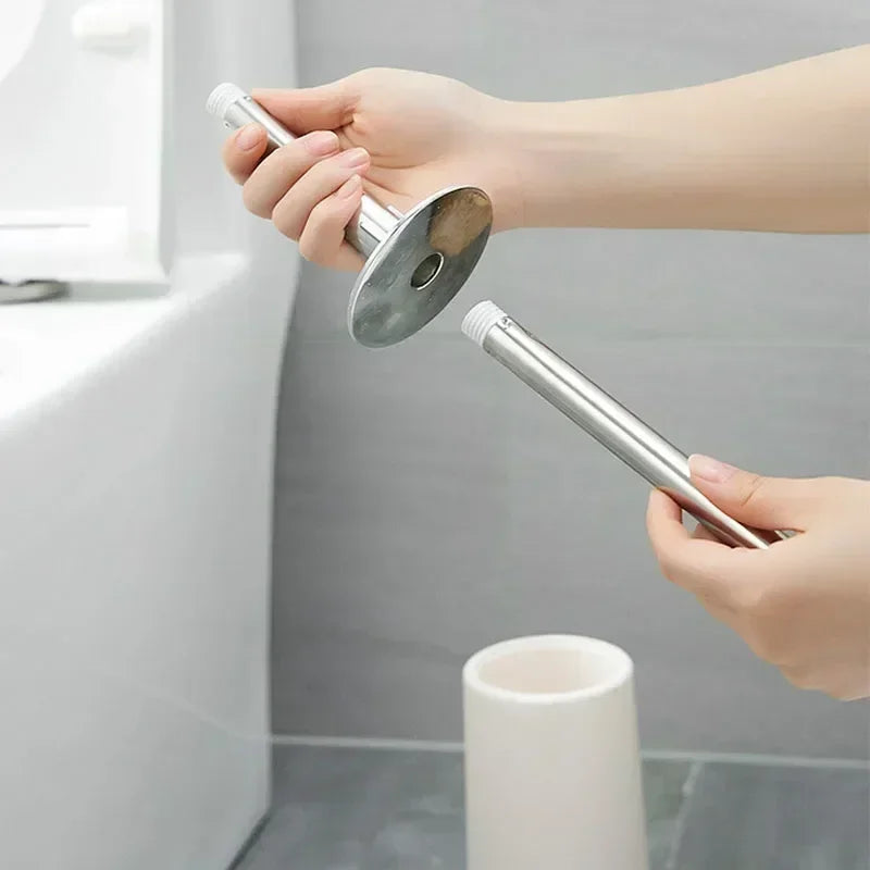 brosse de toilette créative avec support pour salle de bain