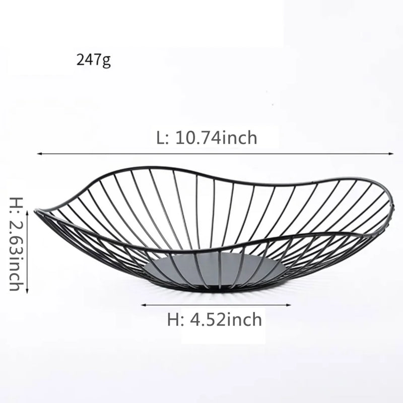 panier à fruits en fer multi-tailles pour rangement divers