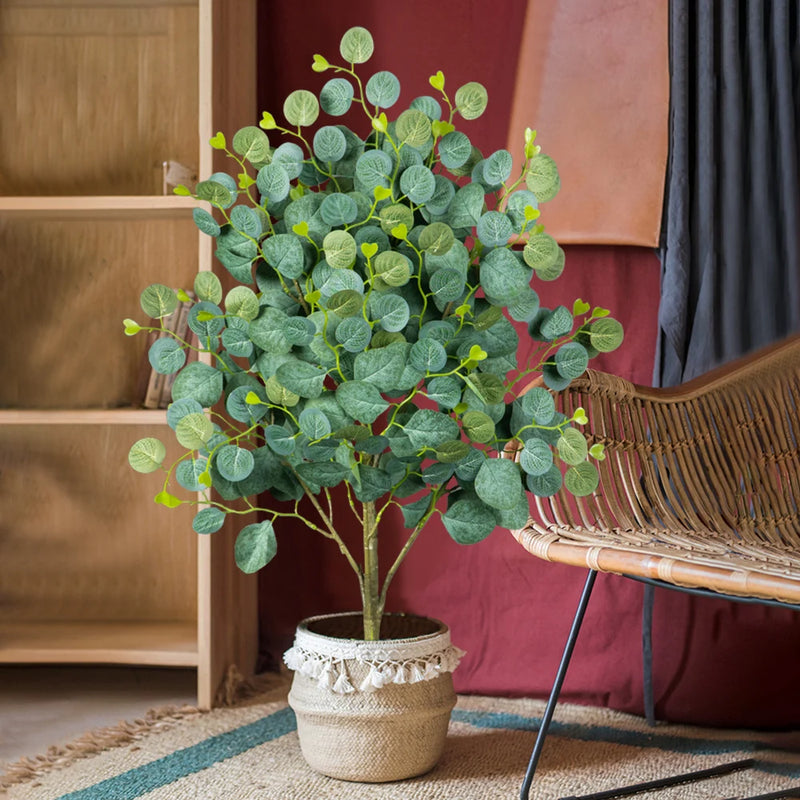 plantes d'eucalyptus artificielles pour décoration intérieure et extérieure