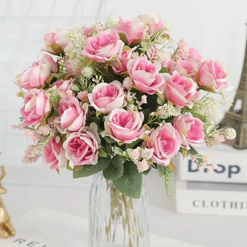 bouquet de pivoines artificielles pour mariage et décoration intérieure