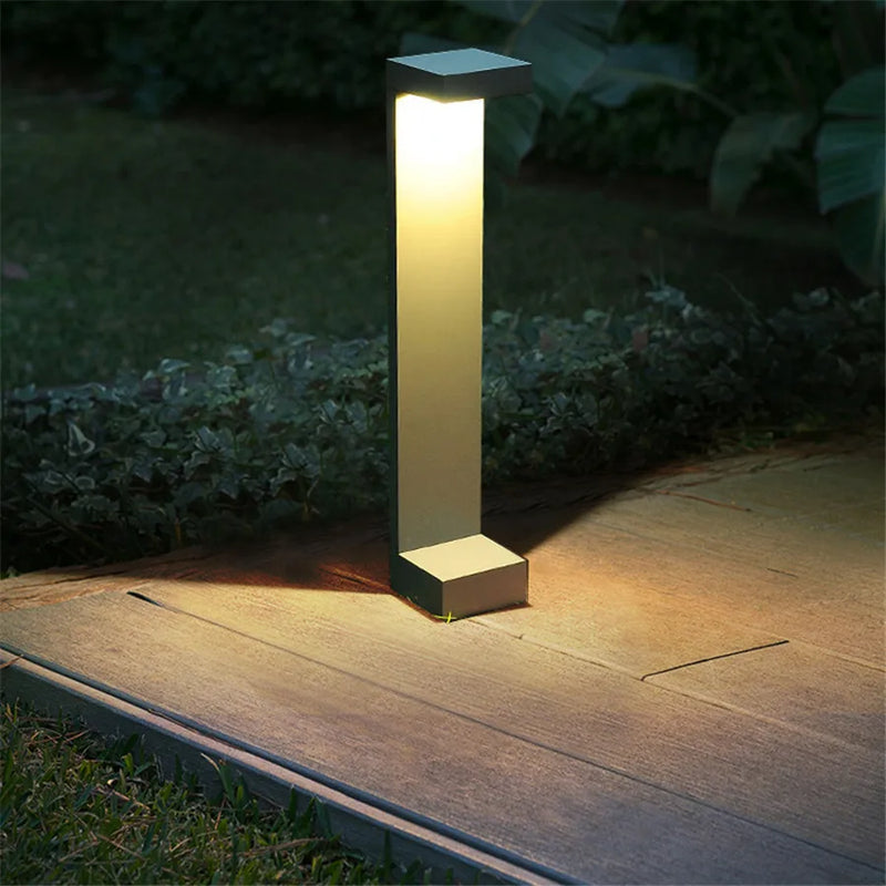 10W Outdoor LED Garden Path Lights Aluminum LED Landscape Bollards Light LED Standing Post Light for Garden Backyard Lawn Decor