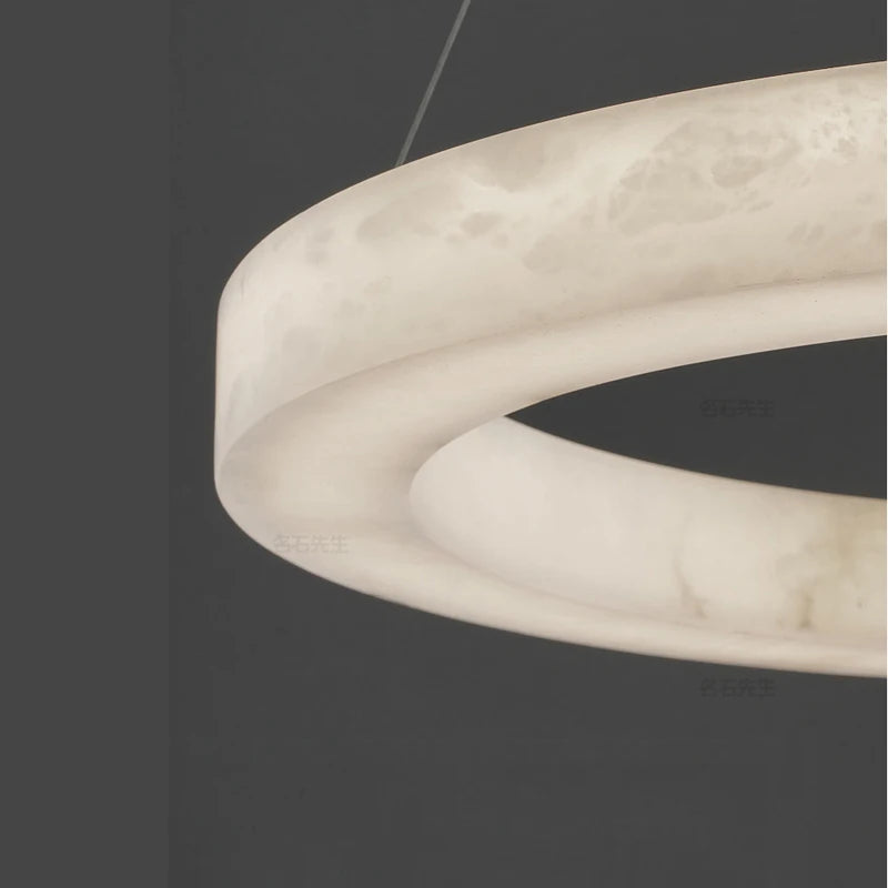 suspension circulaire en marbre pour décoration intérieure