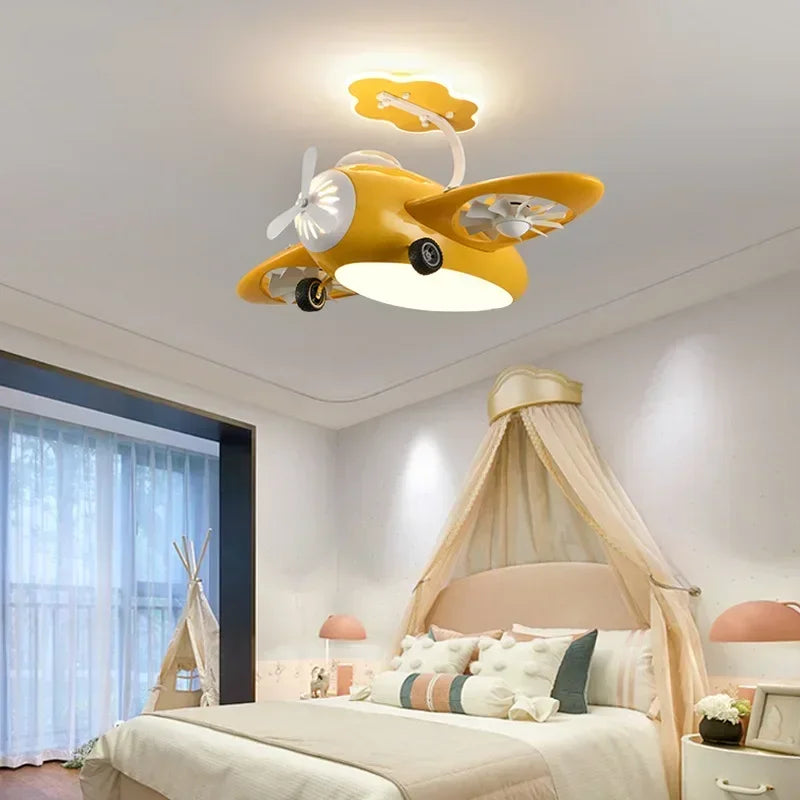 plafonnier ventilateur électrique pour chambre d'enfants design moderne