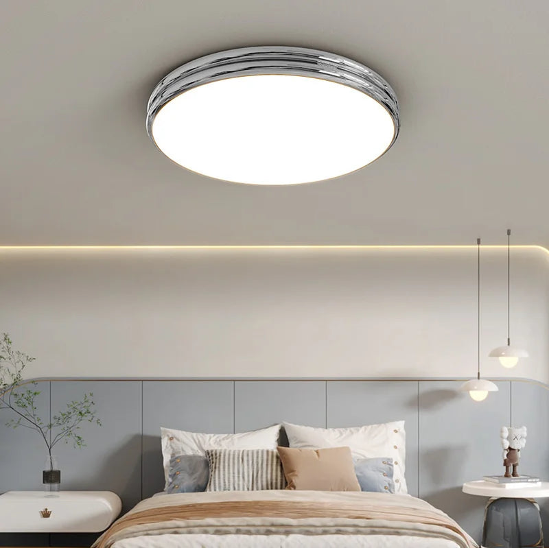 led plafonnier rond minimaliste pour éclairage intérieur