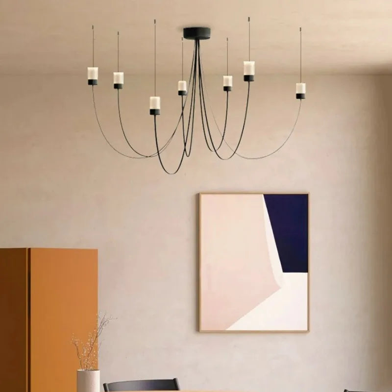 lustre moderne nordique design créatif éclairage suspendu élégant