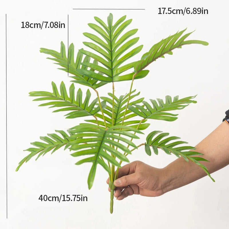 plante tropicale artificielle avec feuilles de bananier pour décoration jardin