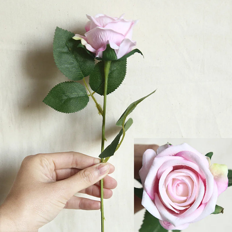 fleur artificielle en flanelle pour décoration intérieure et mariage