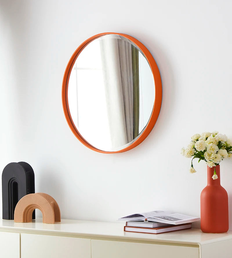 miroirs décoratifs ronds adhésifs pour salle de bain et décoration murale