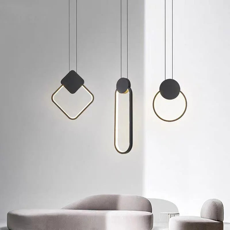 suspension led moderne pour éclairage intérieur design élégant