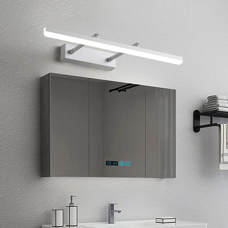 lampe de miroir led minimaliste moderne réglable et rétractable