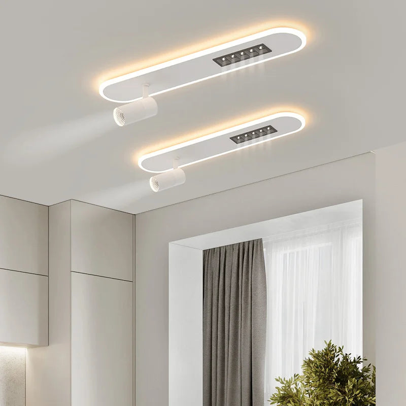 A New Type Of Nordic Long Strip Household LED Chandelier, Used For Living Rooms, Bedrooms, Halls, Balconies, Spotlights, And