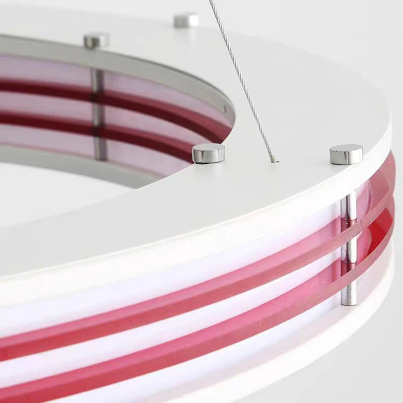 lustre art déco nouveau style anneau suspendus luminaires fil réglable