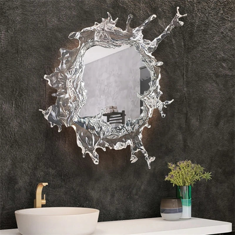 applique murale moderne goutte eau miroir vaporisateur éclairage ambiance