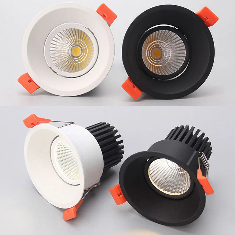 spot led encastrable rond à intensité variable pour décoration intérieure