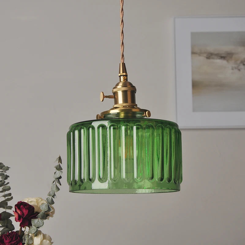 "suspension nordique vintage rustique en cuivre wabi-sabi luminaire"