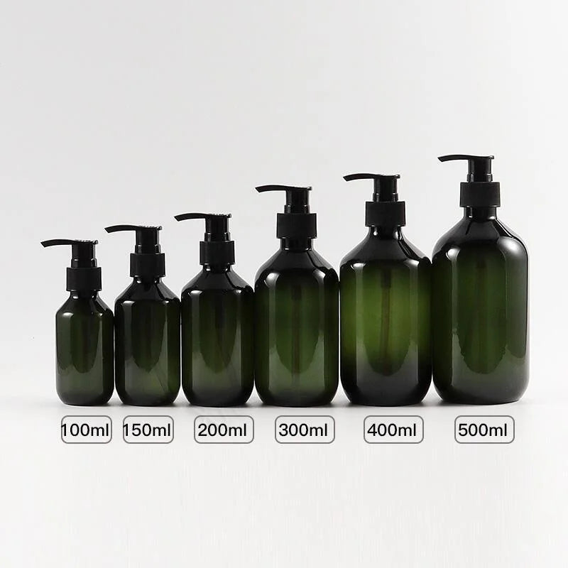 bouteilles rechargeables pour shampoing et gel douche