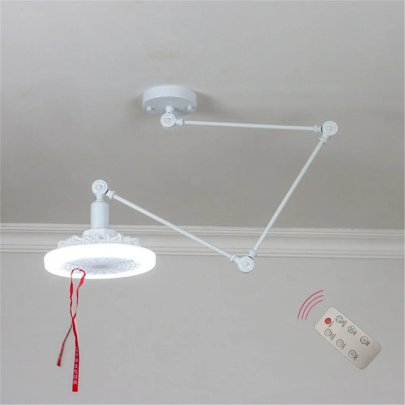 suspension led créative avec télécommande et ventilateur multifonction