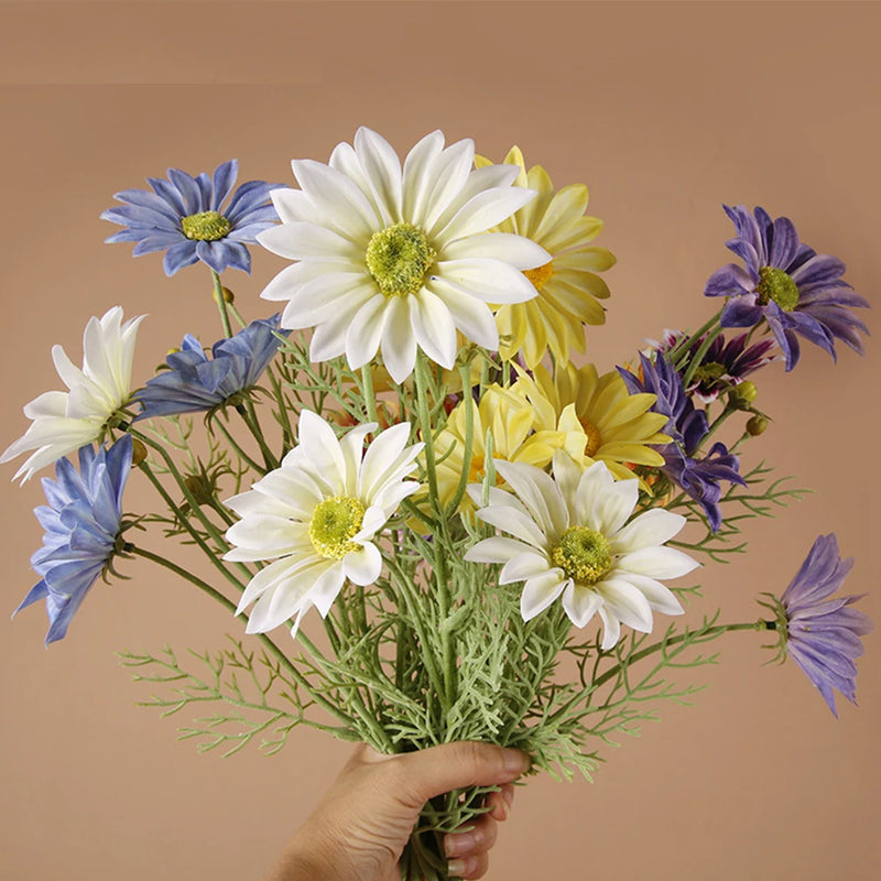 grande marguerite artificielle bouquet de fleurs en soie décoration mariage