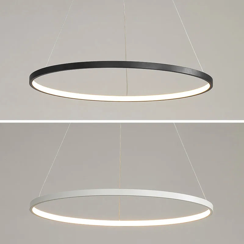 anneau led moderne pour décoration minimaliste suspendu