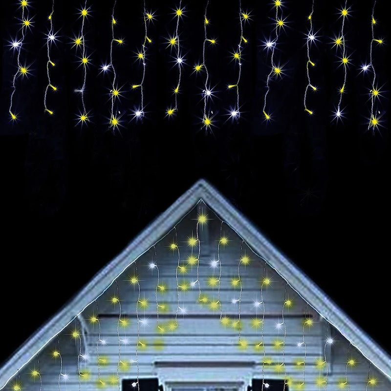 guirlande lumineuse led glaçons pour décorations de fête et événements