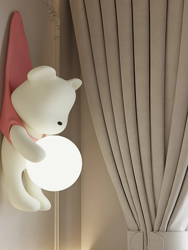 applique murale led ours décorative pour chambre enfant