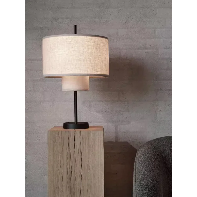 lampadaire led moderne minimaliste en tissu chinois nordique