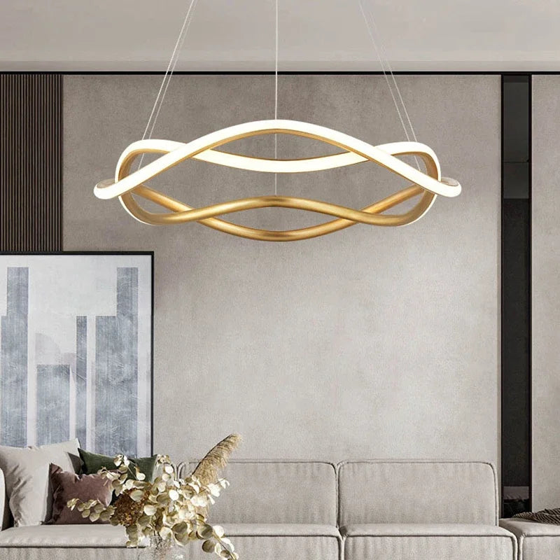 suspension à led moderne pour décoration intérieure élégante