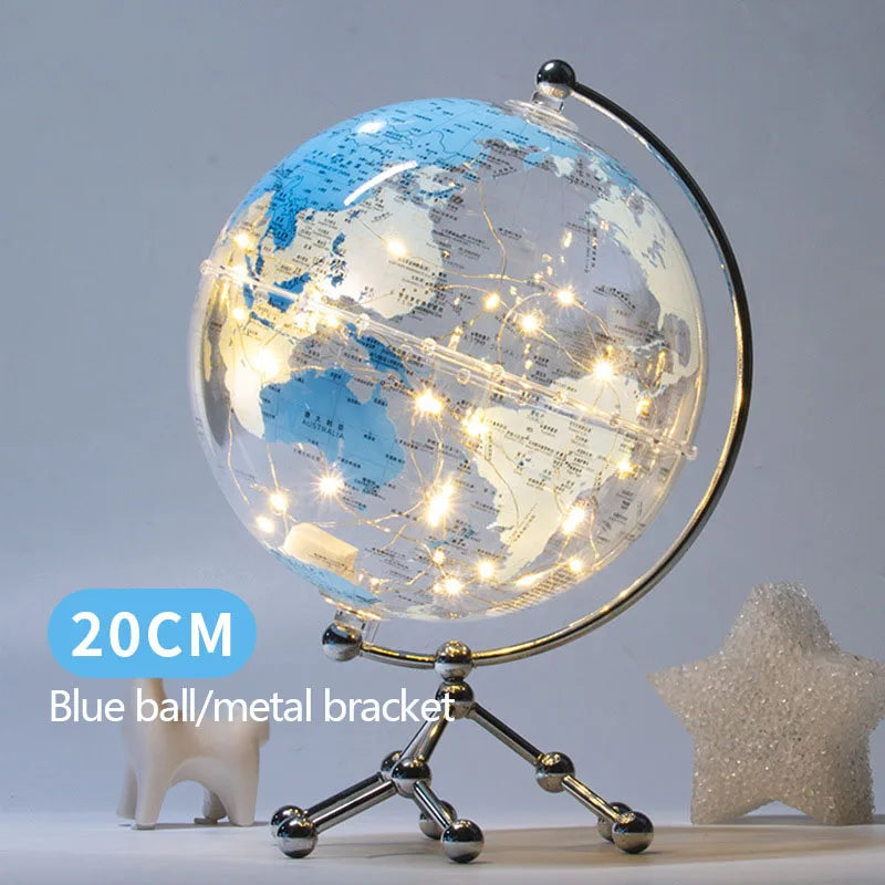 guirlande lumineuse globe étoilé à piles pour décoration