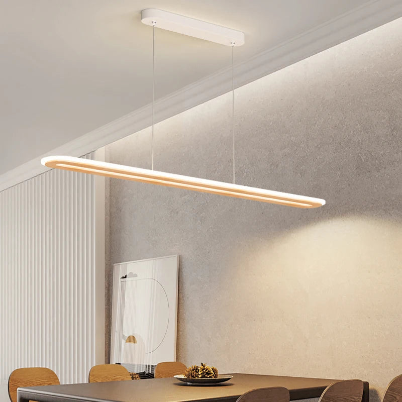 suspension led en bois massif style nordique tatami