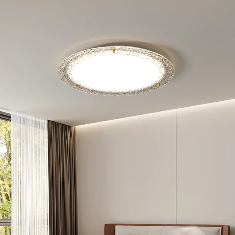 plafonnier led en cristal moderne et luxueux pour intérieur