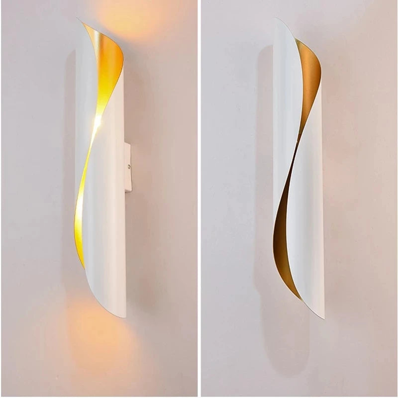 applique murale led en tube aluminium pour décoration intérieure