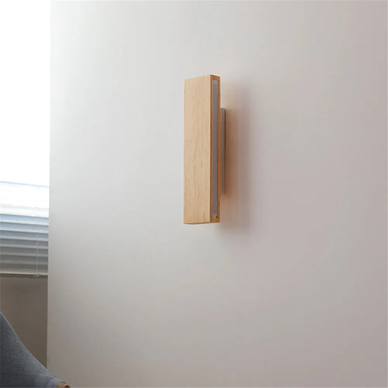 applique murale led en bois design moderne pour intérieur