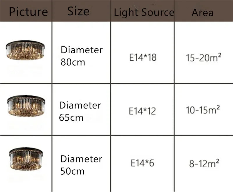 plafonnier moderne en cristal rond pour intérieur lumineux