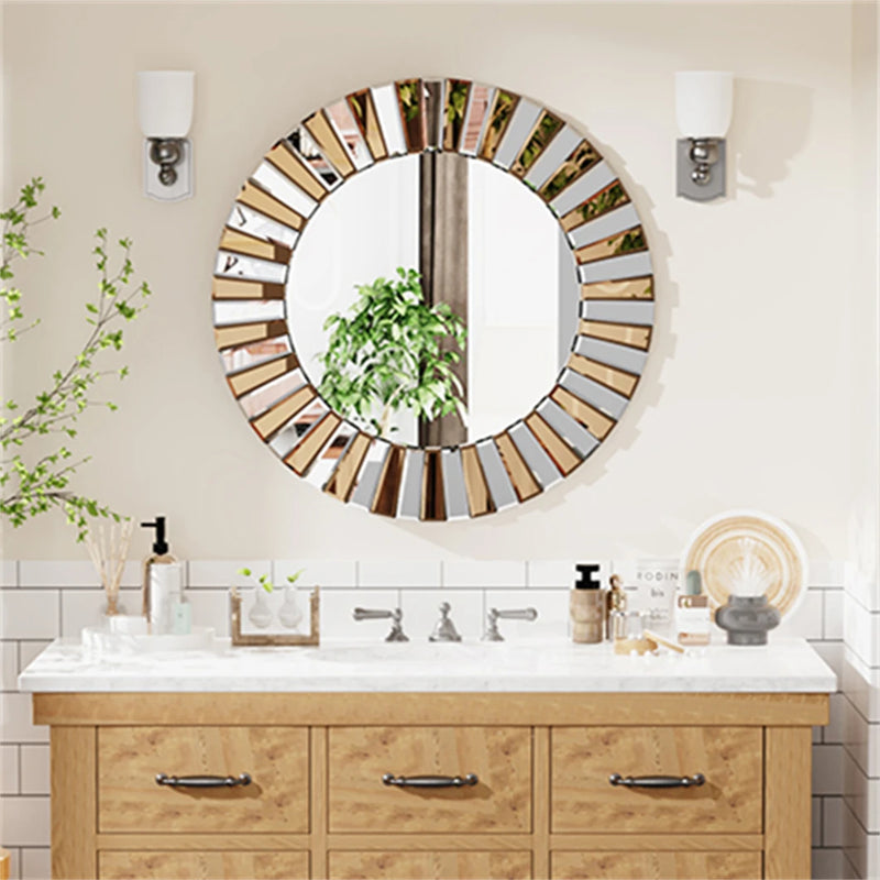 miroir décoratif mural rond pour un style contemporain