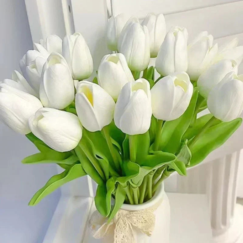 lot de tulipes artificielles pour décoration de mariage et intérieur