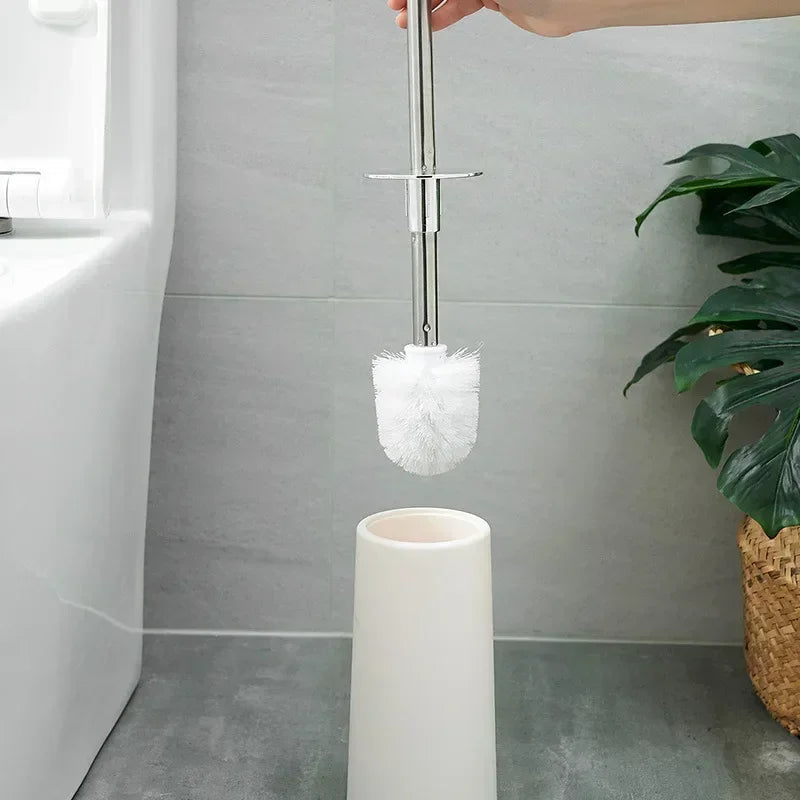 brosse de toilette créative avec support pour salle de bain