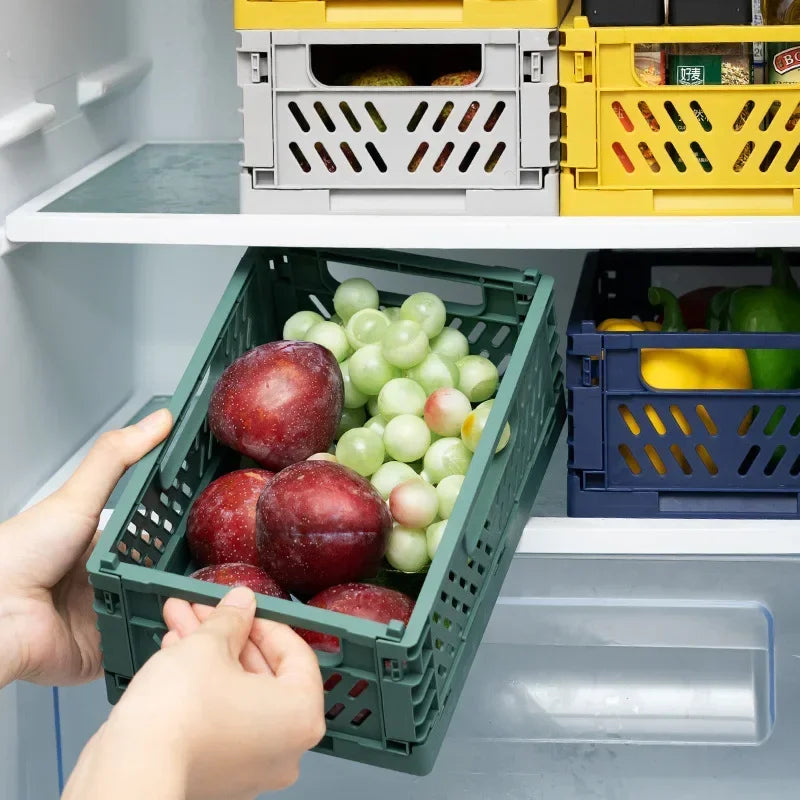 caisse de rangement pliable empilable pour la maison