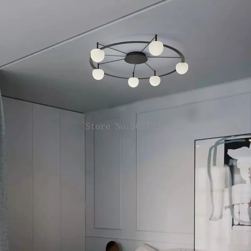 plafonnier led suspendu design nordique moderne minimaliste éclairage artistique