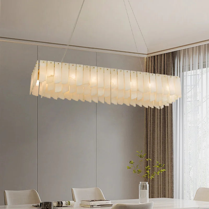 lustre design moderne en marbre naturel espagnol led