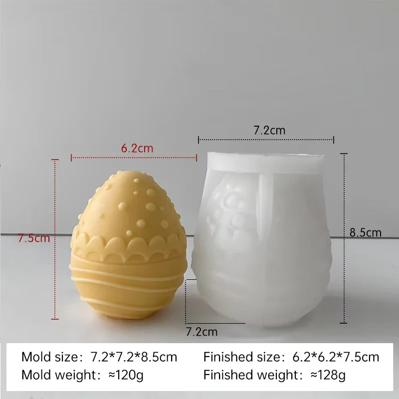 moule en silicone pour bougies œufs de pâques fait maison