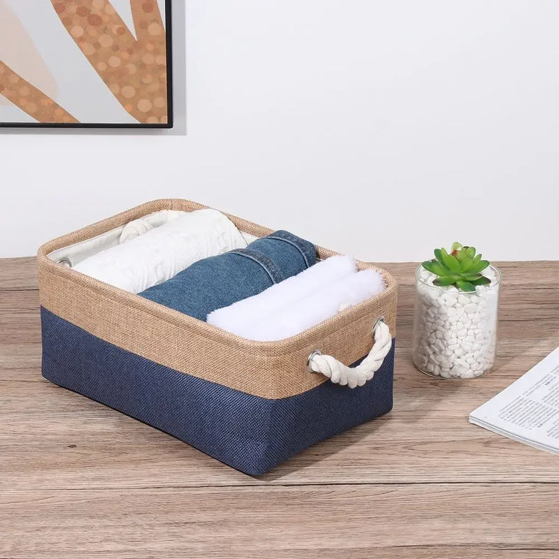 panier de rangement pliable pour linge et jouets