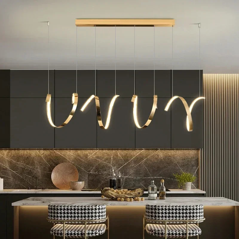 lustre led suspendu design moderne décoratif de luxe irrégulier